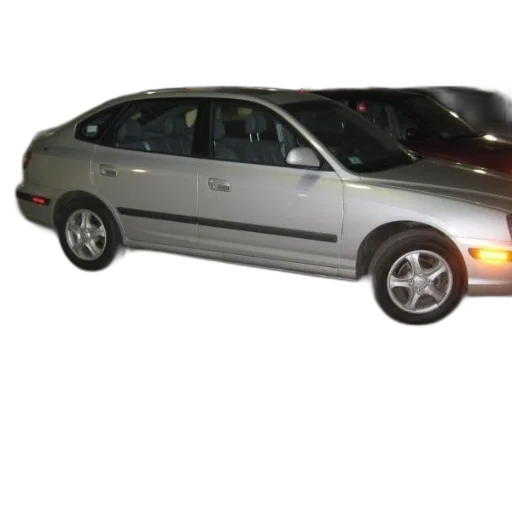 car, silver, parked, parking transparent PNG cut-out