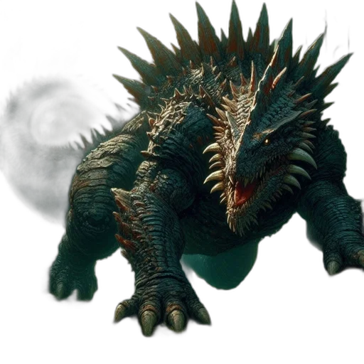 dragon, creature, animal, staff transparent PNG cut-out