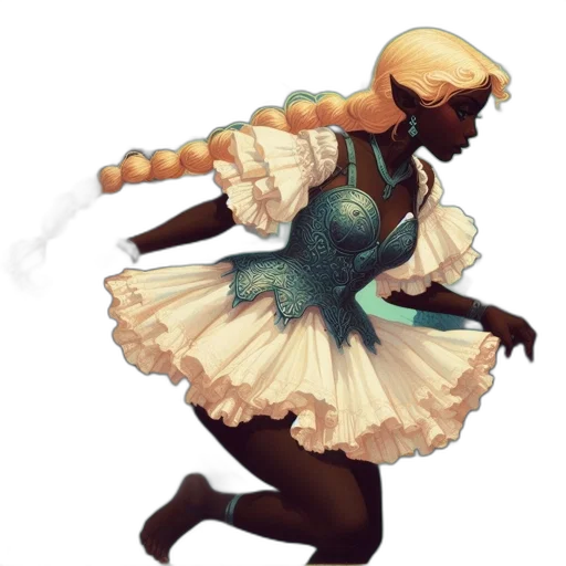 dress, staff, weapon, concept art transparent PNG cut-out