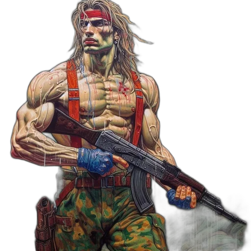 weapon, comic book art, concept art, fantasy art transparent PNG cut-out