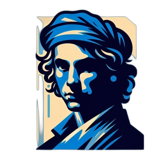 face, comic book art, pixel art, cartoon transparent PNG cut-out