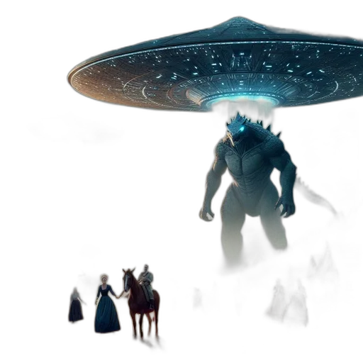 creature, concept art, fantasy art, outer space transparent PNG cut-out