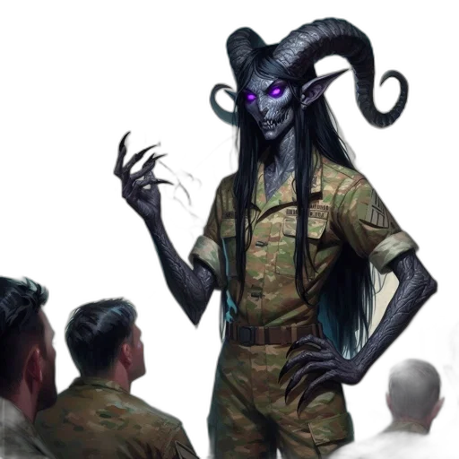 creature, staff, concept art, fantasy art transparent PNG cut-out