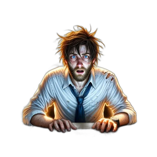 staff, face, concept art, comic book art transparent PNG cut-out