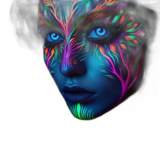mask, face, hair, creature transparent PNG cut-out