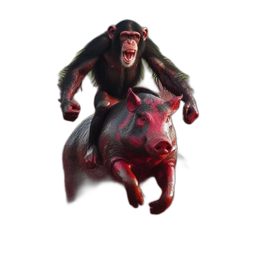 animal, creature, concept art, 3d render transparent PNG cut-out