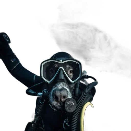 mask, jacket, staff, robot transparent PNG cut-out