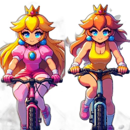 crown, pixel art, concept art, 3d render transparent PNG cut-out