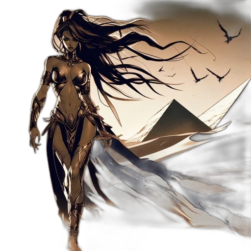 dress, mask, creature, hair transparent PNG cut-out