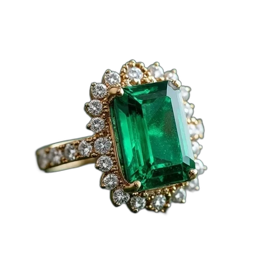jewelry, crown, green, emerald transparent PNG cut-out