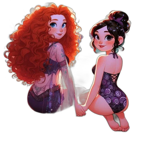 dress, concept art, cartoon, fantasy art transparent PNG cut-out