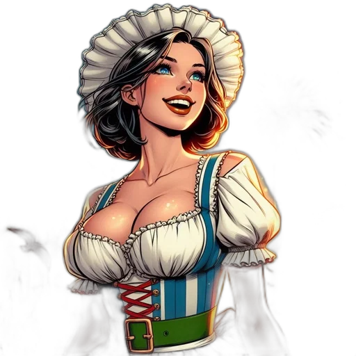 dress, staff, hat, concept art transparent PNG cut-out