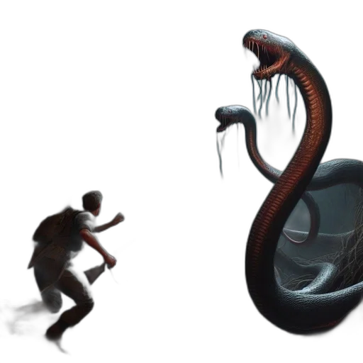 creature, animal, concept art, 3d render transparent PNG cut-out