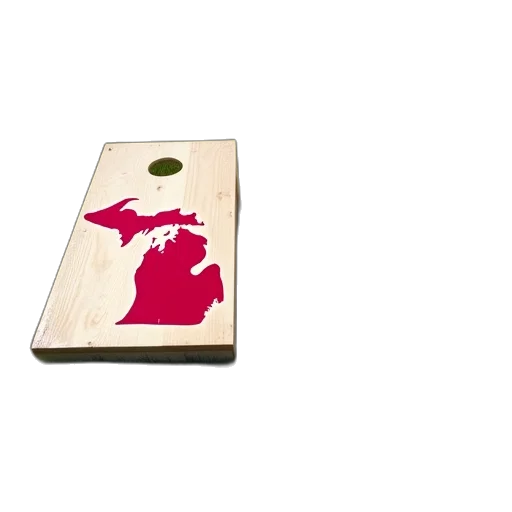red, two, cornhole, game transparent PNG cut-out