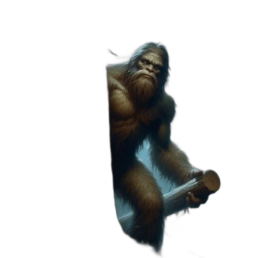 animal, creature, staff, weapon transparent PNG cut-out