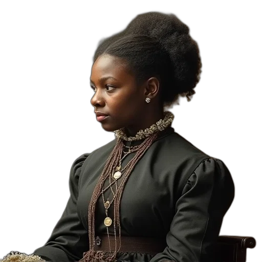 crown, dress, staff, face transparent PNG cut-out