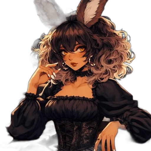 dress, mask, staff, hat transparent PNG cut-out