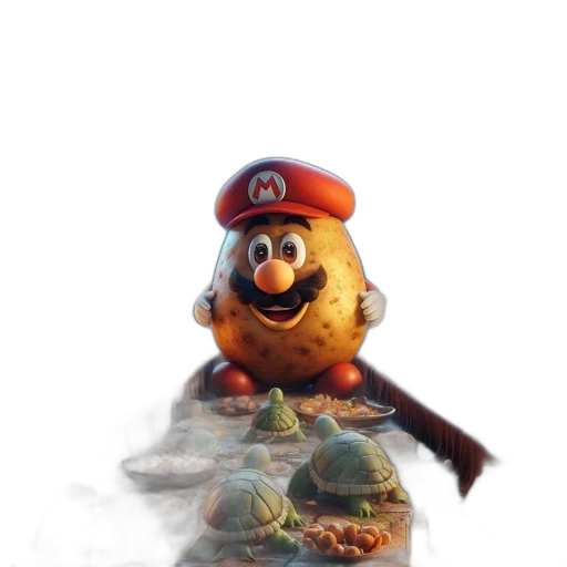 animal, hat, creature, staff transparent PNG cut-out
