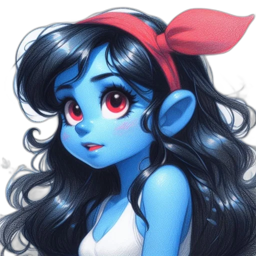 face, fantasy art, concept art, anime transparent PNG cut-out