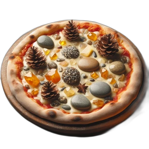 food, crown, 3d render, photorealistic transparent PNG cut-out