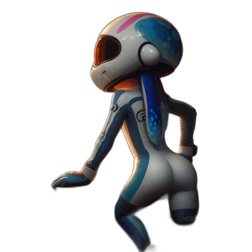 robot, creature, staff, mask transparent PNG cut-out