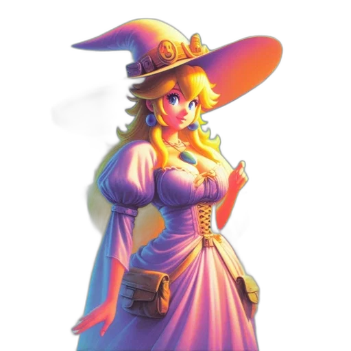 staff, dress, hat, concept art transparent PNG cut-out