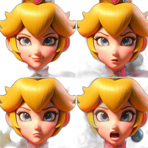 face, crown, 3d render, concept art transparent PNG cut-out