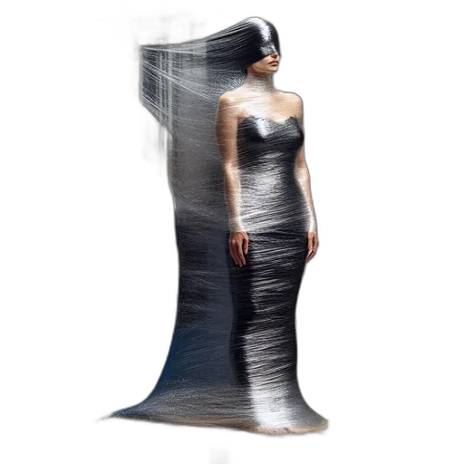 dress, hair, jewelry, concept art transparent PNG cut-out