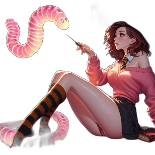 staff, creature, weapon, dragon transparent PNG cut-out