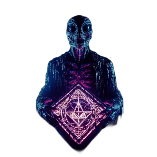 mask, creature, face, jacket transparent PNG cut-out