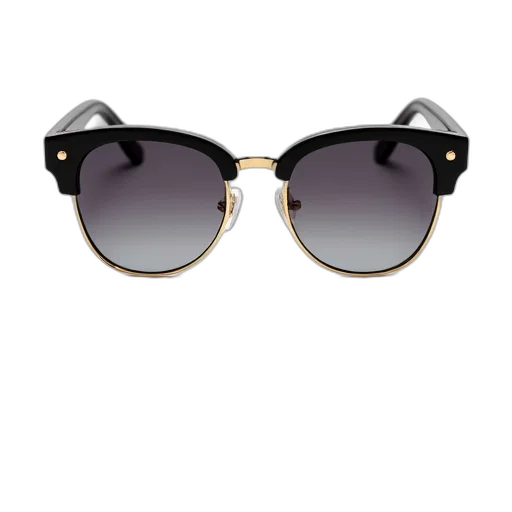 3d render, pair, black, sunglasses transparent PNG cut-out