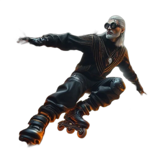 creature, robot, staff, weapon transparent PNG cut-out