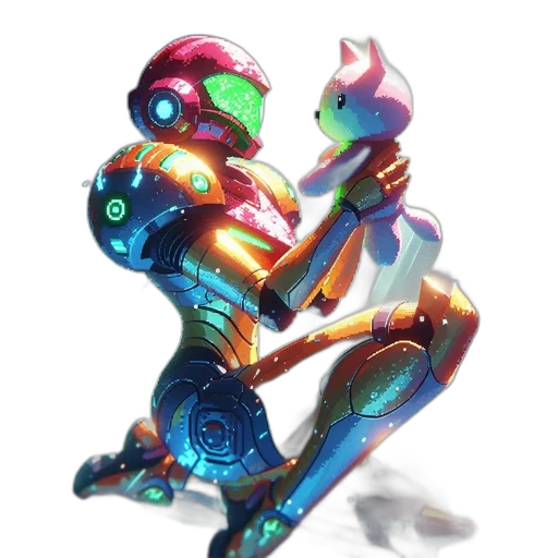 robot, weapon, staff, concept art transparent PNG cut-out