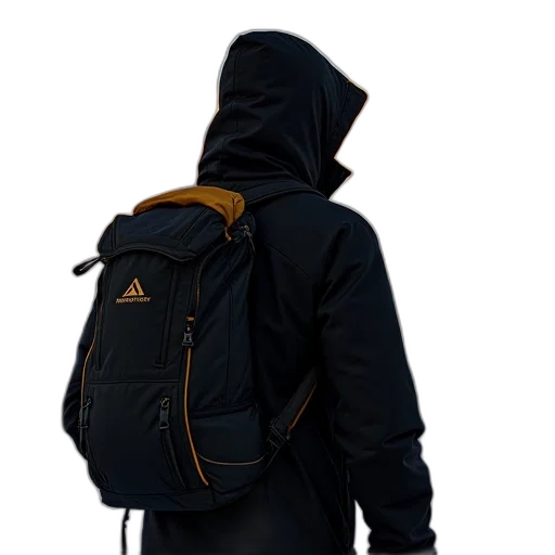 jacket, umbrella, cyberpunk, 3d render transparent PNG cut-out
