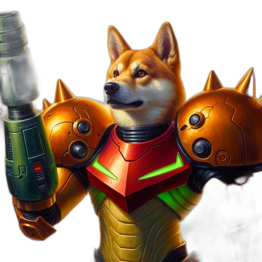 weapon, staff, animal, robot transparent PNG cut-out