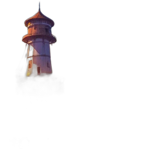 bottle, building, hat, dress transparent PNG cut-out