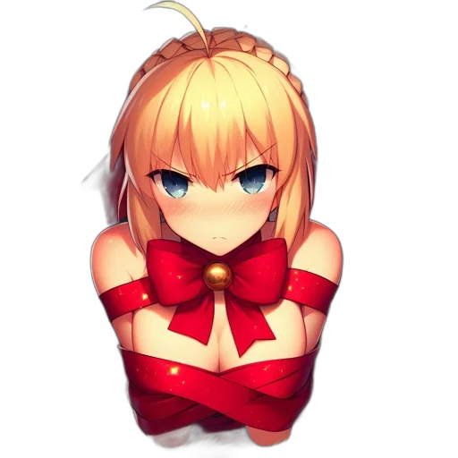 crown, dress, dragon, staff transparent PNG cut-out