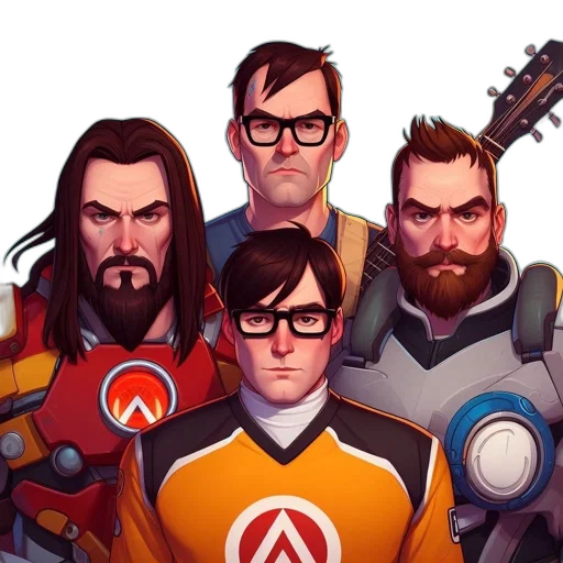 staff, jacket, hair, face transparent PNG cut-out