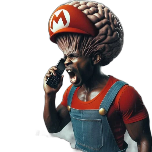 hat, hair, face, creature transparent PNG cut-out