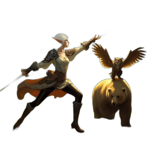 sword, weapon, animal, staff transparent PNG cut-out