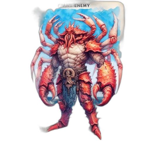 creature, concept art, fantasy art, 3d render transparent PNG cut-out