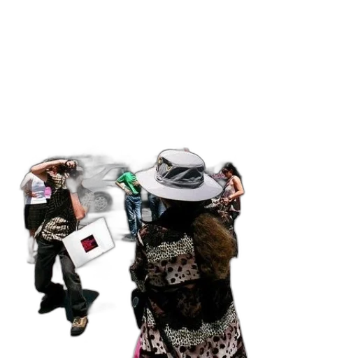 hat, jacket, umbrella, staff transparent PNG cut-out