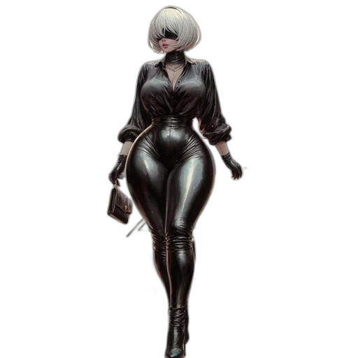 robot, jacket, staff, dress transparent PNG cut-out