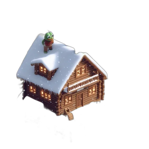 building, concept art, 3d render, pixel art transparent PNG cut-out