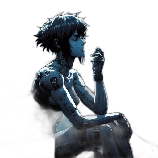 robot, cyberpunk, concept art, comic book art transparent PNG cut-out