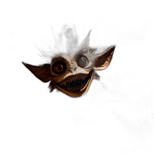 dragon, mask, creature, staff transparent PNG cut-out