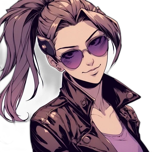 jacket, cyberpunk, cartoon, anime transparent PNG cut-out