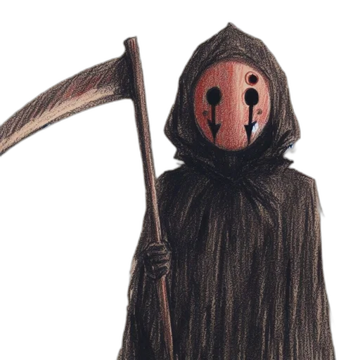 mask, staff, creature, hair transparent PNG cut-out