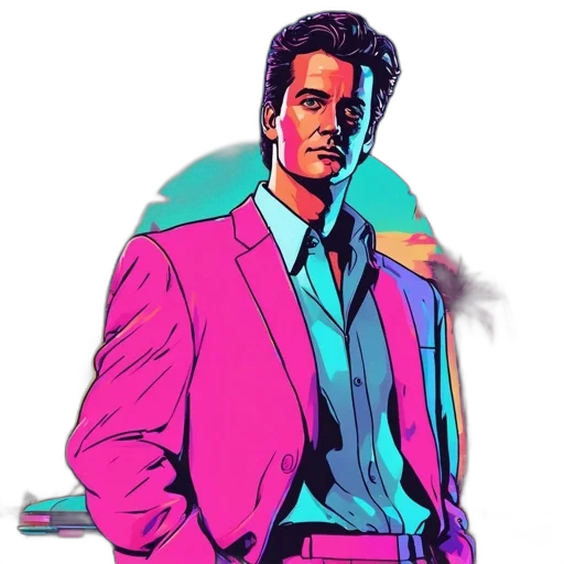 jacket, staff, face, robot transparent PNG cut-out