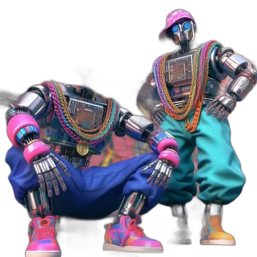 robot, jacket, shoes, mask transparent PNG cut-out